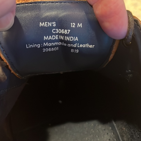 Cole Haan Mens Brown Wingtip Leather Oxfords - Picture 6 of 11